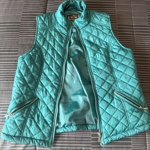Outer Edge Teal Quilted Vest
